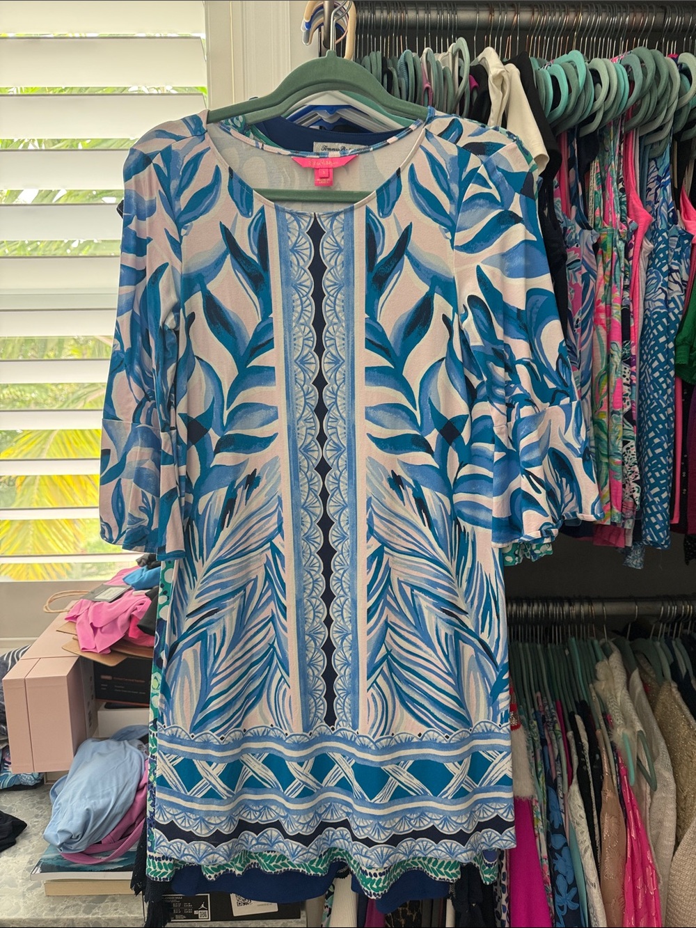 Lilly Pulitzer Ophelia Dress in Pink Tropics Heat Wave Midi Dress